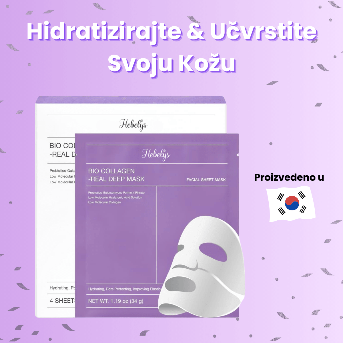 Maska S Korejskim Bio-Kolagenom