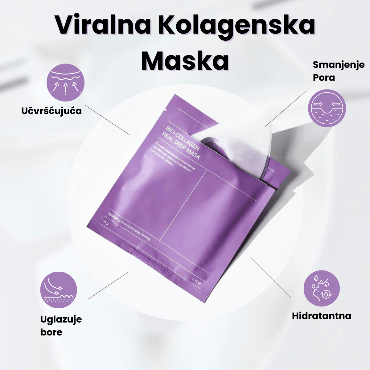 Maska S Korejskim Bio-Kolagenom